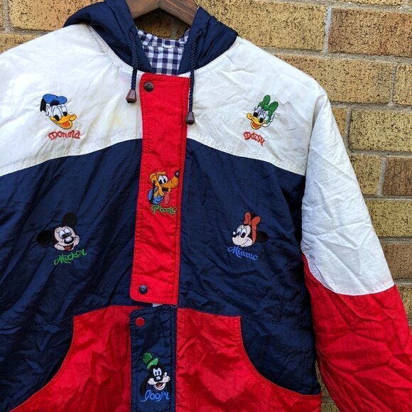 Disney Other - Vintage Hello Kitty X Disney Mickey Mouse Embroidered Reversible Jacket